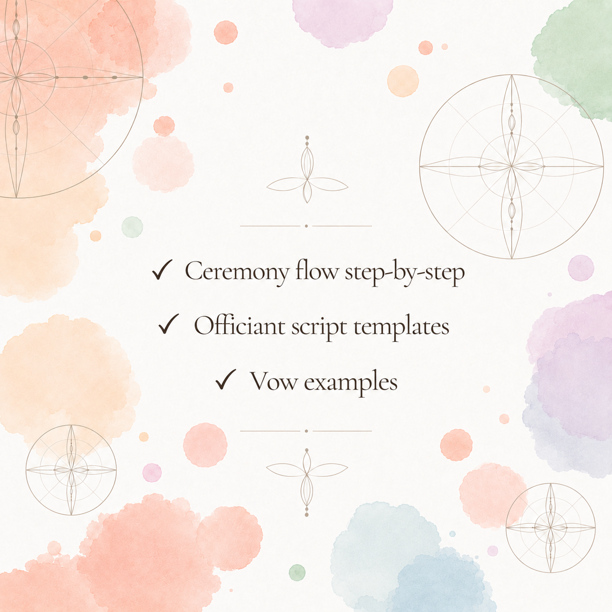 Civil Wedding Ceremony Guide & Script Template — Step-by-Step Ceremony Structure for Officiants & Couples